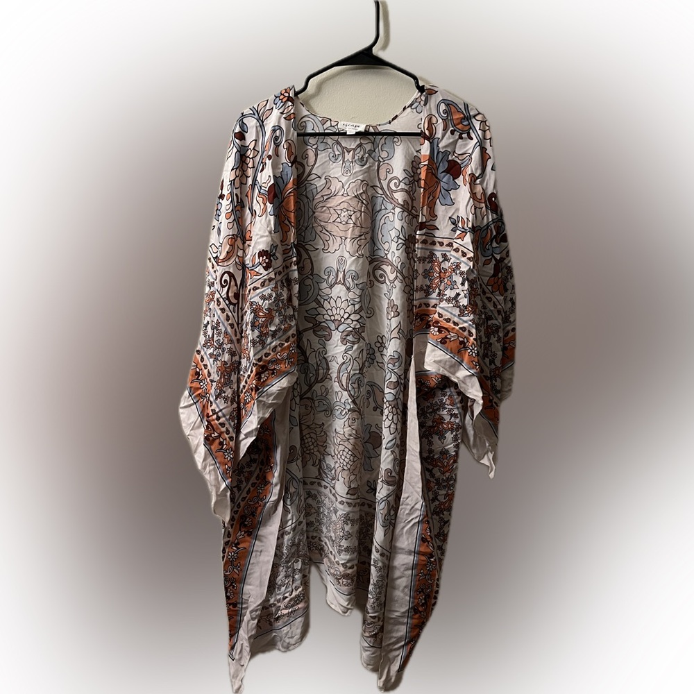Escape by Blu Pepper Floral Kimono Flowy Wrap A